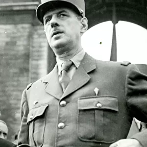 General Charles de Gaulle, French soldier and statesman