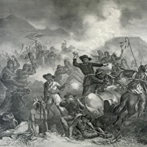 General Custers death struggle. The battle of the Little Bi