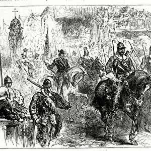 General George Monck entering London with his troops on the Restoration of King Charles