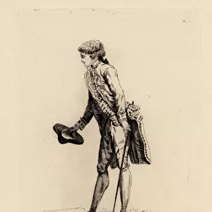 Gentleman in embroidered coat, era of Marie Antoinette