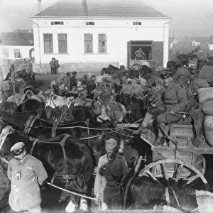 German troops at Krusevac, Serbia, WW1