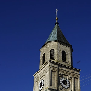 Germany, Bayern, Polling: Tower of the collegiate church