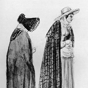 Gipsy women sketched by Queen Victoria