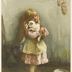 Girl with Cat / J Lawson