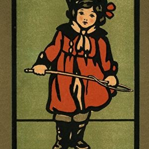 Girl with a riding crop