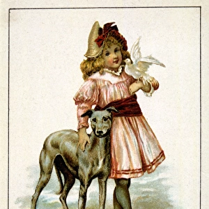 Girl and Whippet