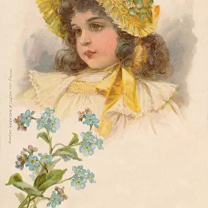 Girl in a yellow bonnet