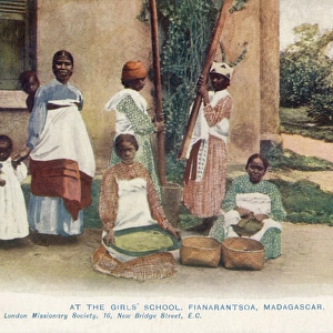 Girls school at Fianarantsoa, Madagascar