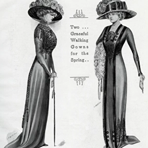 Graceful walking gowns for the Spring 1909