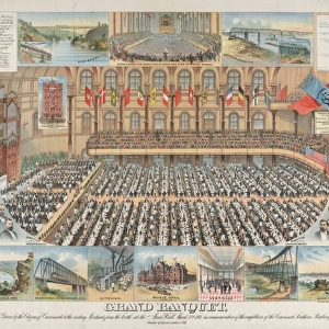 Grand banquet, given by the citizens of Cincinnati, to the v