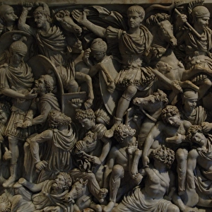 Grande Ludovisi Sarcophagus. Relief. Rome