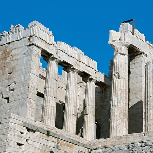 Greece. Athens. Propylaea. Monumental entrance to the sacred