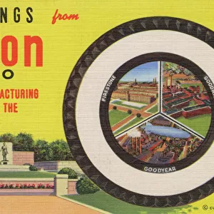 Ohio Framed Print Collection: Akron