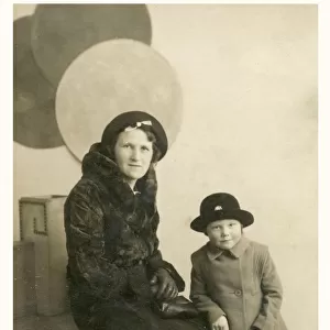 Grimsby - Mother and young daughter in Sunday best