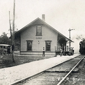 Groton Station, LVRR Railroad, New York State, USA