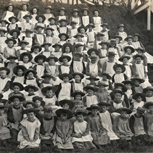 Group of girls at Wigmore Schools, West Midlands
