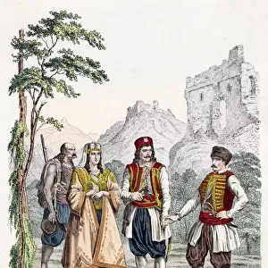 A group of Montenegrans Date: 1860