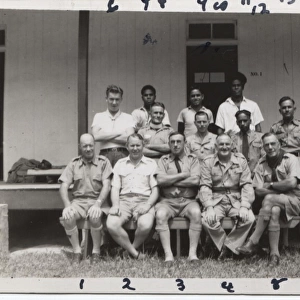 Group photo of scout leaders, Fiji, South Pacific