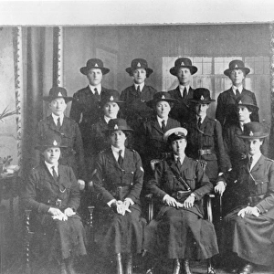 Group photo, women police officers in uniform