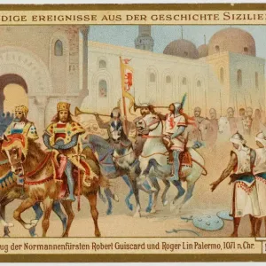 Norman Conquest Print: Guiscard Enters Palermo Norman Conquest Print: Guiscard Enters Palermo