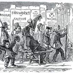 Guy Fawkes procession on bonfire night