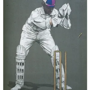 H Martyn - Somerset Wicketkeeper Print H Martyn - Somerset Wicketkeeper Print