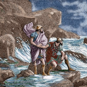 Hanno the Navigator (c. 500 BC). Engraving. Colored