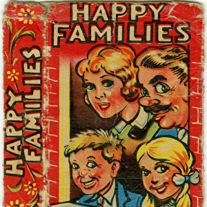 Happy Familes Playing Cards - pack box