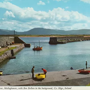 The Harbour, Mullaghmore, with Ben Bulben, Co Sligo