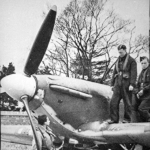 Hawker Hurricane 1A nose close up, (on the ground), wit