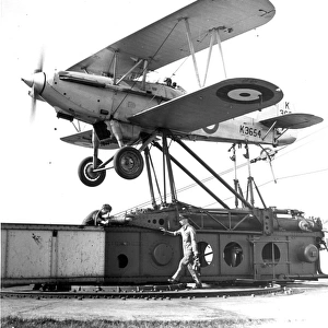 Hawker Nimrod II K3654 about to be launched