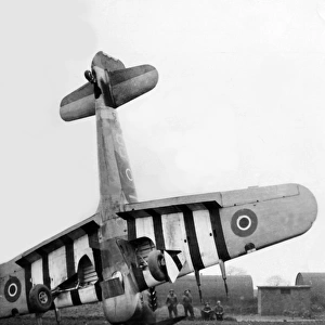 Hawker Typhoon 1b nose over the type of event to be war