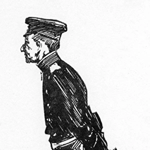 Helmuth von Moltke the Elder - caricature by Phil May
