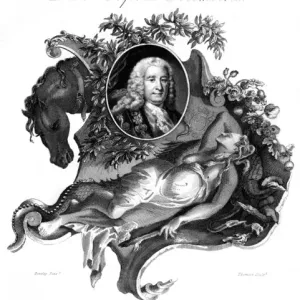 Henry Pelham Print, 1695 - 1754: A Politician and Medusa Henry Pelham Print, 1695 - 1754: A Politician and Medusa