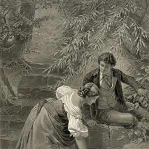 Hermann und Dorothea am brunnen