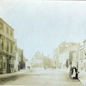 High Street, Market Weighton, York, Yorkshire, England. Date: 1905