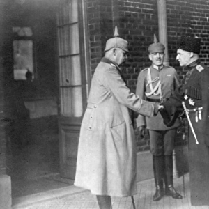 Hindenburg, Kruber and Hetman of Ukraine in Belgium