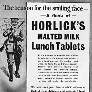 Horlicks advertisement, World War I
