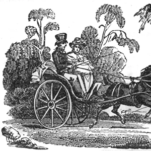 Horse and carriage, c. 1800