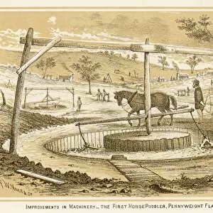 Horse puddler used during Australian gold rush