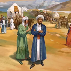 Ibn Battuta on his way to Golden Horde