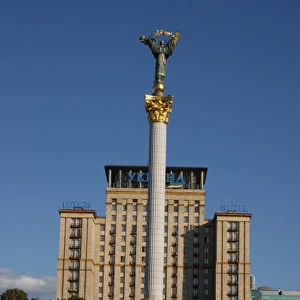 Independence Square and Hotel Ukraine, Kiev
