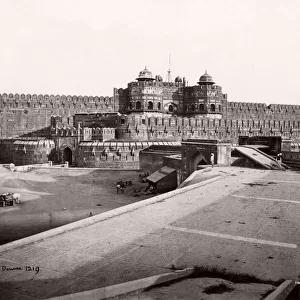 India - Fort, Agra, Delhi Gate, Samuel Bourne, 1860s