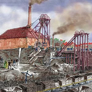Industrial revolution Fine Art Print Collection: Coal mining
