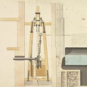 Edge View of Rotative Motion Print, 1795 Edge View of Rotative Motion Print, 1795