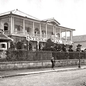 The International Hotel, Yokohama 1870s. Date: 1870s