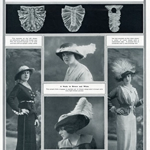 Intricate laced jabot for May 1913