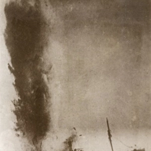 Italian steamer torpedoed by German U-boat, WW1