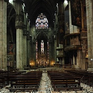 Italy. Milan. Cathedral. Gothic. 15th century. Interior