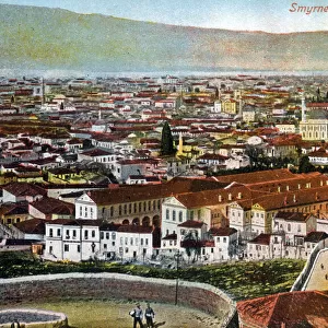 Izmir, Turkey - Panoramic view of the centre